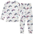 thumbnail image 2 of joogoo Cartoon Motorcycles Pajamas Set Long Sleeve Soft Cotton Sleepwear 2 Piece 18M, 2 of 7
