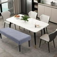 thumbnail image 5 of Stretch Dining Bench Cover,Bench Slipcover Anti-Dust Removable Washable, 5 of 5