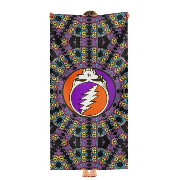 Grateful Dead Dancing Bears Beach Towel Quick Drying Lightweight 30"x60"