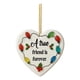thumbnail image 2 of Decoración acrílica colgante en forma de corazón - 8 cm acabado mate con cuerda dorada - adorno opaco plano de 3 mm de grosor para regalos cálidos y celebraciones, 2 of 6