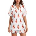 thumbnail image 1 of Sdmnsg-T Chicken And Rooster Women Pajama Set Short Sleeve Comfy Pjs Sets 2 Piece Lounge Set, 1 of 4