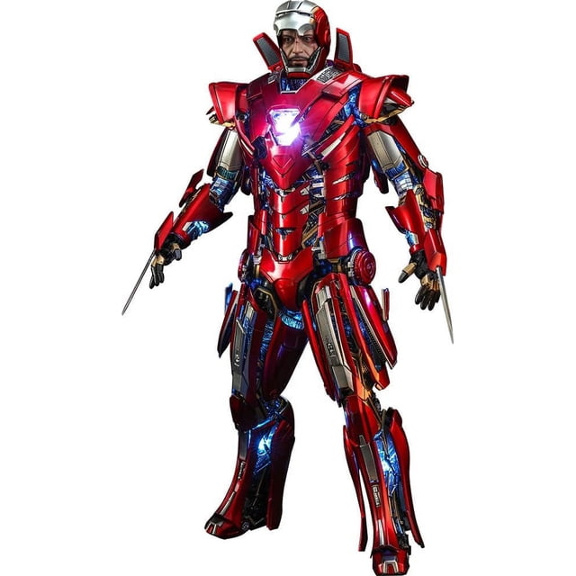 Figura Hot Toys Escala 1:6 Iron Man 3: MARK XXXIII Silver Centurion Suit Up
