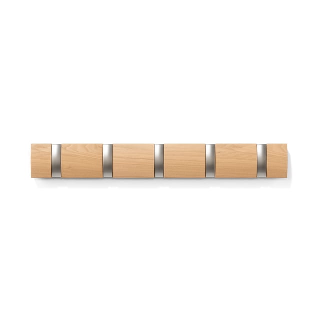 Umbra 318850-390 Flip 5-Hook Wall Hook, Natural