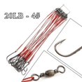 thumbnail image 1 of Cable frontal Luya, cable metálico anti-mordida, cable de alambre, líder de alambre con pasador y gancho, cable de alambre, 1 of 6