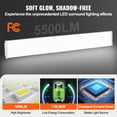 thumbnail image 4 of VEVOR 4FT LED Wraparound Light, 50W, 5500LM Flush Mount LED Shop Light, 4 Pack 6500K Daylight LED Kitchen Ceiling Lighting Fixtures, for Garage Office Laundry Fluorescent Tube Replacement, FCC, 4 of 9