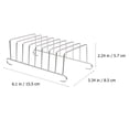 thumbnail image 3 of KAKOWELY 2pcs Air Fryer Racks Electric Fryer Racks Cooking Tool Air Fryer Accessories,6.1"X3.46"X2.24", 3 of 4