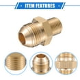thumbnail image 4 of Conector de manguera de latón adaptador macho G1/4" a M18x1.5 de Unique Bargains, 4 of 7