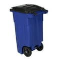 thumbnail image 6 of Toter 32 Gallon Trash Can Blue with Wheels and Lid, 6 of 7