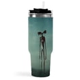 thumbnail image 3 of Siren Head (2) Vaso aislado de acero inoxidable con asa, diseño temático, regalo para familia, amigos y fans; incluye pajita y encaja en el portavasos estándar, 40 oz, 3 of 6