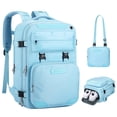 thumbnail image 1 of Maelstrom - Mochila de viaje para mujeres y hombres, mochila de 35 l para portátil de 17 pulgadas, mochila impermeable para aviones con bolsa cruzada desmontable y compartimento para zapato, 1 of 9