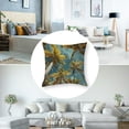 thumbnail image 5 of Acheng Palm Leaves with Lush Branches and Leaves Tropical Jungle Palm Leaves Short Plush Pillowcase Set of 2 White, 5 of 7