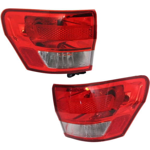 CarLights360: For 2011 2012 2013 Jeep Grand Cherokee Tail Light Assembly Driver and Passenger Side DOT Certified w/Bulbs | CH2804100 CH2805100