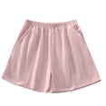 thumbnail image 1 of Timegard Running Shorts for Women Plus Size Wide Leg Elastic Waisted Sweatshorts Workout Shorts with Pockets, 1 of 7
