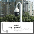 thumbnail image 5 of BESTYASH White Stainless Steel Pole Mounting Kit for Outdoor Equipment, 2-Pack 25x19cm Antenna Mounting Poles, 5 of 8