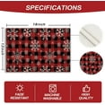 thumbnail image 3 of 4 Pieces Christmas Plaid Snowflakes Placemats 12x18 Inch Red Buffalo Plaid Xmas Place Mats Christmas Plaid Dining Table Place Mats Decorations for Christmas Kitchen Housewarming Gifts, 3 of 6