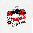 thumbnail image 4 of Inktastic My Papa Loves Me with Cute Ladybugs Boys or Girls Baby Bodysuit, 4 of 5