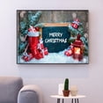 thumbnail image 3 of Wosthever Pintura de diamantes navideños 5D para relajación y expresión creativa impermeable hecha con lienzo Decoración del hogar, 3 of 6
