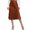 A-Brown92, variant on Bibifish Womens Skirts High Waisted Solid Color Midi Satin Skirts Zipper Up Elegant Flowy Skirts Ladies Workout Trendy Outfits