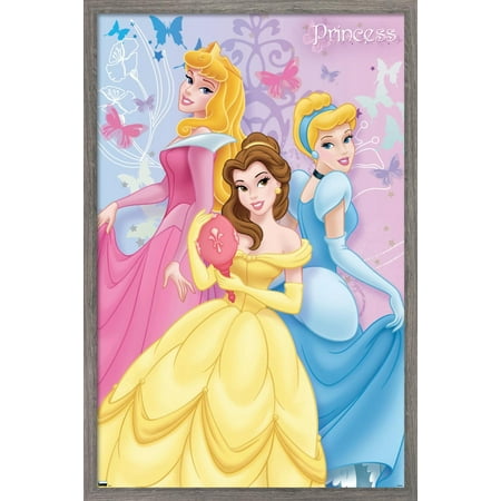 Disney Princess - Butterfly Wall Poster, 14.725" x 22.375", Framed