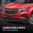 thumbnail image 3 of CROSSDESIGN Black Front Bumper Grille Grill Insert Fit for 2022-2023 Chevrolet Equinox, 3 of 12