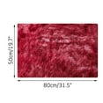 thumbnail image 3 of AuroraX Living Room Area Rug Small Soft Watermelon Red Non-Slip Backing Bathroom Rug Contemporary 19x31 Inch, 3 of 7