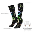 thumbnail image 4 of Gaeub Chaussettes Design Notes de Musique Chaussettes Hautes Extensibles pour Hommes Femmes Adolescents, Chaussettes de Softball Soccer pour Randonnée, Sport, 4 of 6