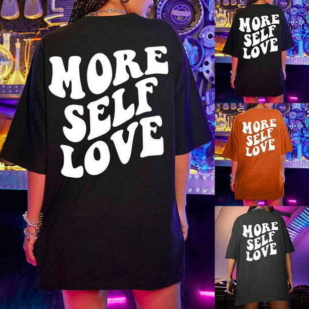jovati Oversized T Shirts For Women Plus Size Slogan Graphic Drop