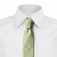 thumbnail image 2 of Pastel Necktie, Soft Low Detailed Feathers, Dress Tie, 3.7", Green Pale Yellow, by Ambesonne, 2 of 3