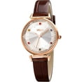 thumbnail image 1 of Reloj de pulsera de cuarzo analógico elegante de cuero para mujer, resistente al agua, para dama y niña WD.WDQZL Cocina, 1 of 5