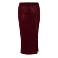 thumbnail image 3 of GZWYHT Skirts for Women,Midi Skirt Women'S Solid Color Sequins Fashion High Waist Slim Hip Casual Half Body Skirt Pencil Skirt,Sequin Skirt,Red 2 Dress,Summer Skirts S, 3 of 5