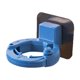 thumbnail image 1 of Soporte de pared para fregona, estante de pared para botella de champú, autoimpermeable, bricolaje para el baño Azul, 1 of 6