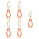thumbnail image 5 of 5 piezas de abrazaderas para guantes de exterior, gancho multiusos para construcción al aire libre Naranja, 5 of 9