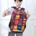 thumbnail image 6 of FORMRS Unisex School Backpack 17" Student Travel Bag with Laptop Compartment, Purple Jar, 6 of 7