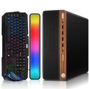 Restored HP Dark Single Premium Desktop Computer PC   AMD Processor,16GB ARGB RAM,512GB SSD,RGB Keyboard with AI Copilot Key and Mouse,RGB Soundbar,Windows 11