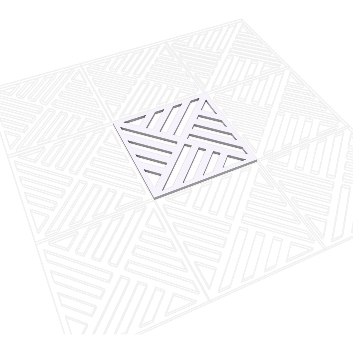 Ekena Millwork 11 3/8"W x 11 3/8"H x 3/8"T Small Allen Decorative Fretwork Wall Panels in Architectural Grade PVC
