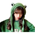 thumbnail image 1 of Gorro De Rana Dulce Gorro De Animal con Ojos - Gorro De Rana De Punto De Lana Verde para Adolescentes, Niños Y Adultos - Manténgase Abrigado Y Lindo, 1 of 5