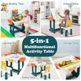 thumbnail image 4 of Barara King Toddler Table Chairs Set,Kids Play Table Set,5-in-1 Kids Activity Table Set, 4 of 10