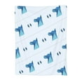 thumbnail image 1 of Dog Head Print Pattern Throw Blanket, Super Soft Anti-Pilling Flannel Bed Blankets, 50"x40", 1 of 8