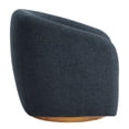 thumbnail image 6 of Armchair Chair, Navy Blue, Fabric, Living Room Lounge Cafe Lobby Hospitality Restaurant, Modern Contemporary, HB37824, 6 of 10