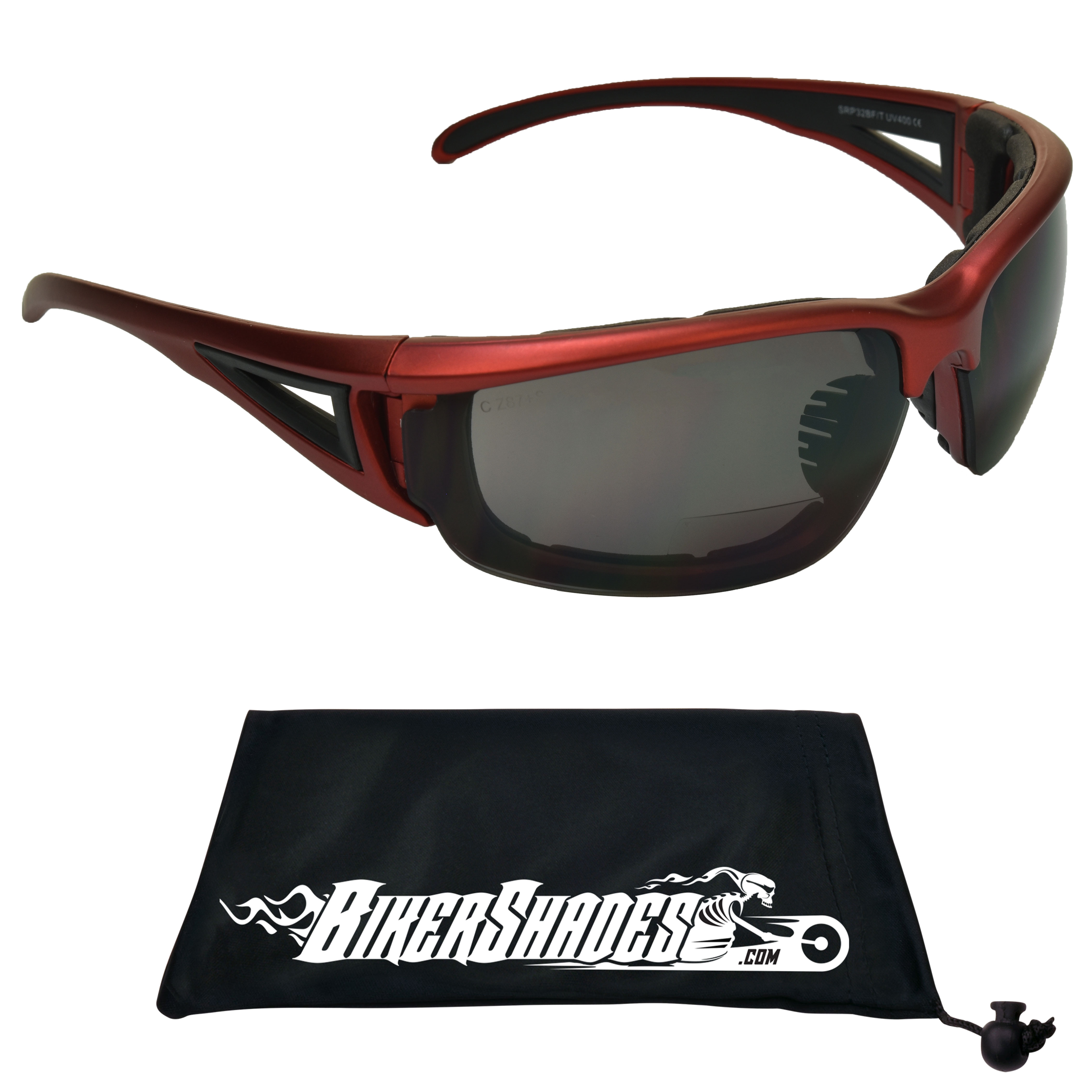 BIkershades Bifocal Safety Motorcycle Riding Foam Padded Sunglasses - image 1 of 6