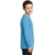 Port & Company &174; T-Shirt en Coton à Manches Longues. Pc54yls L Aquatic Blue – image 3 sur 4
