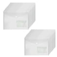 thumbnail image 3 of Carpetas de plástico transparente A5 de 24 x 17 cm, bolsas para guardar documentos, carpetas, almacenamiento de papel, 3 of 4