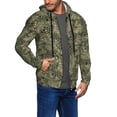 thumbnail image 2 of Kdxio Green Snake Skin Print Men Hoodies Casual Hoodies for Men with Zip Pockets Full Zip Long Sleeve Sweatshirt Sports Hooded Jacket-Large, 2 of 5