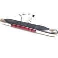 thumbnail image 3 of 28" L x 3" H Towing Hitch Step Bar Drop Step 2" Receiver Chrome Red LED Brake Stop Light Bar Rear Bumper Guard Anti Slip Pad Universal Truck RV Trailer, 3 of 15
