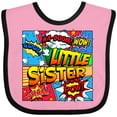 thumbnail image 3 of Inktastic Little Sister Comic Book Girls Baby Bib, 3 of 4
