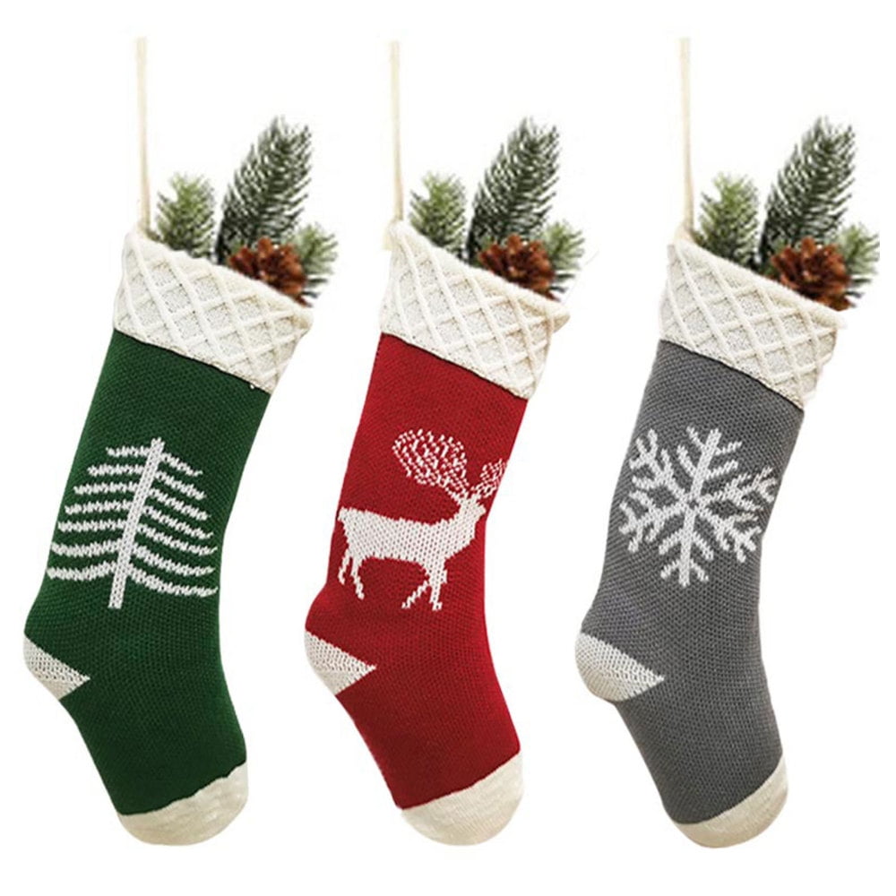 Knitted Christmas Stockings Cute Lovely Christmas Stockings for Holding