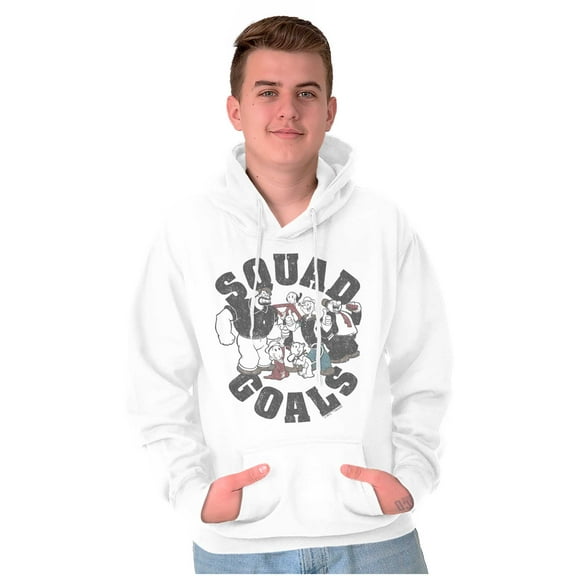 Popeye Characters Squad Goals Retro Hoodie Sweatshirt Women Men Brisco Brands M