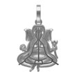 thumbnail image 4 of Real Diamond Lord Ganesha Ganpati God Shri Ganesh Hindu Pendent White Gold Charm Chain Set, 4 of 6