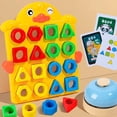 thumbnail image 2 of Montessori Puzzle Toys for Children Geometric Shape Color Matching 3D Interactive Battle Game Educational Toys Puzzle for Kids, 2 of 5