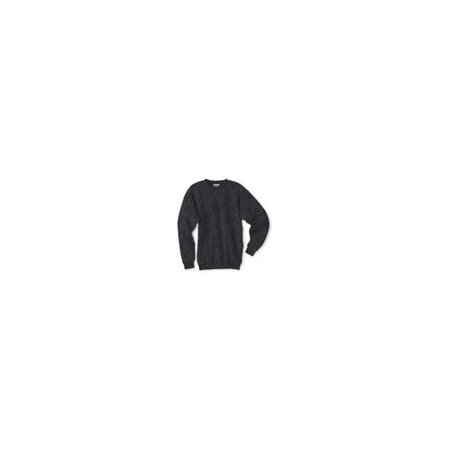 Molleton de Coton Ultime, Molleton Ras du Cou 10 oz (Lot de 1) Taille : Petit Couleur : Charbon Chiné